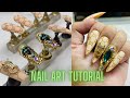 Press On Nails | Nail Design Tutorial | How to: Gucci Foil Nail Art Tutorial