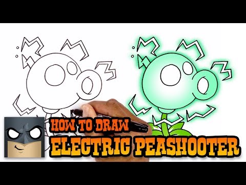 How to Draw Plants vs Zombies | Electric Peashooter