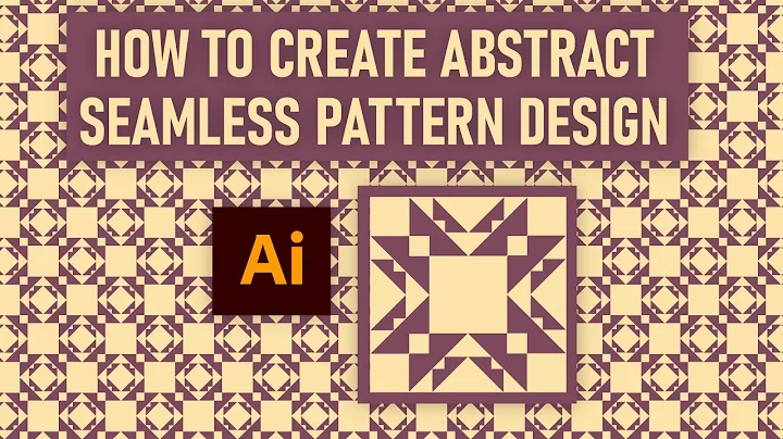 How to Create Abstract Geometric Seamless Pattern Design in Adobe Illustrator | Tutorial
