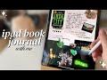 reading journal in my ipad | a chill jade city book journal spread + a little ipad gaming