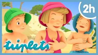 2 HOURS WITH THE TRIPLETS 🩷💚🩵 - CARTOON FOR KIDS