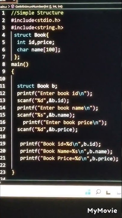 simple structure in C Programming 🔮🧿🔮 - YouTube