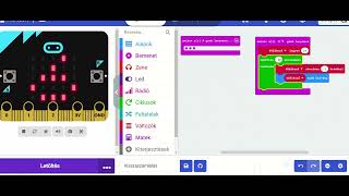 Microbit visszaszámlálás számok kiíratásával