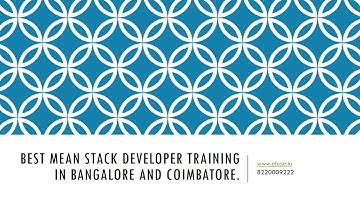 Best Mean Stack Developer Training in Bangalore and coimbatore-etcoe.in