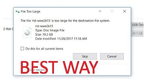 how to copy large files to pendrive (usb) -[easiest way]