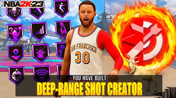 99 3PT "STEPH CURRY" DEEP-RANGE SHOT CREATOR BUILD IS THE BEST SHOOTING BUILD IN NBA 2K23!!!