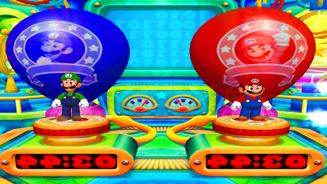 Mario Party 5 Minigames - Mario vs Toad vs Luigi vs Daisy