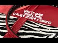 How to make double sided leather handbag straps or handles.