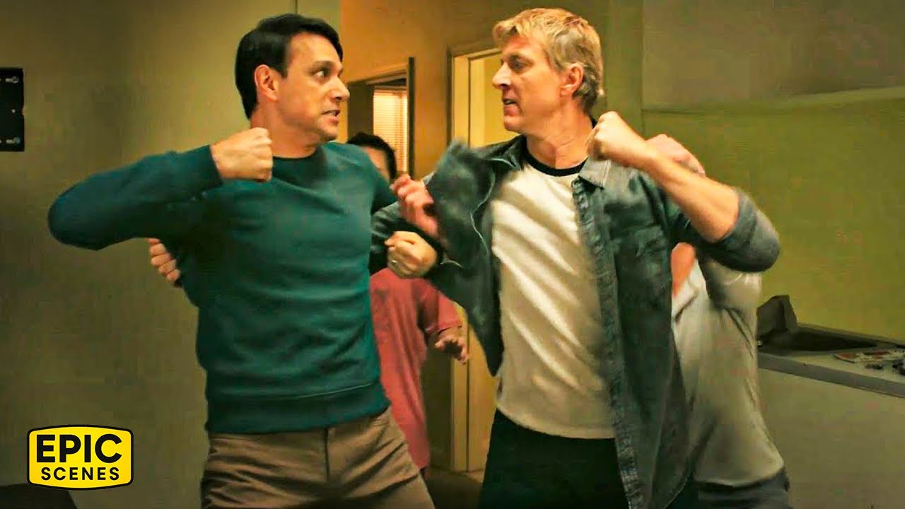 Daniel LaRusso And Johnny Lawrence Fight In A Rematch - Cobra Kai