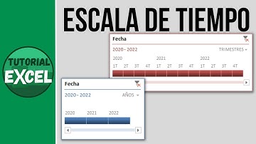 Insertar una ESCALA DE TIEMPO en Excel ⏱