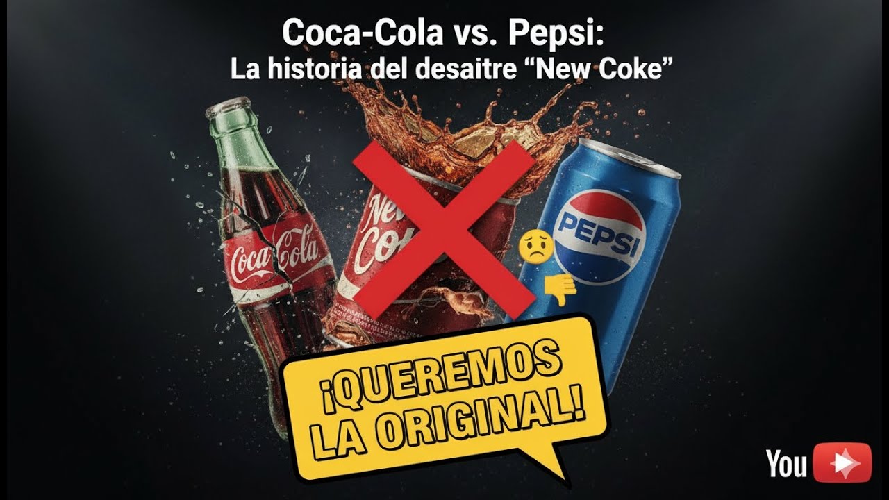 Coca-Cola vs. Pepsi: La historia del desastre "New Coke"