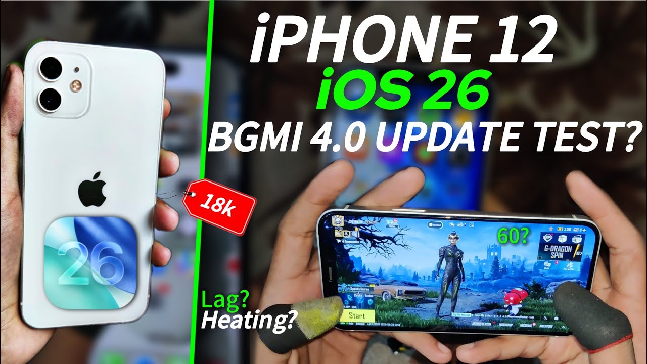 iPHONE 12 iOS 26 REVIEW⚡️| BGMI 60 FPS TEST? Heating & Battery drain test