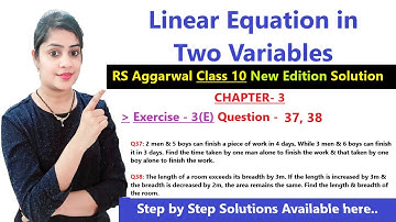 RS Aggarwal class 10 ex 3e q 37, 38 page no 152 | RS Aggarwal new edition solution #class10maths