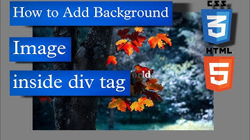 How to Add Background Image Inside DIV tag using HTML, CSS, Django