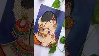 Diy Lady Canvas Canvas Painting Ideas Fevicryl Hobby Ideas India