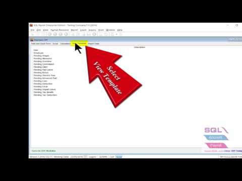 P018SQL View Payroll