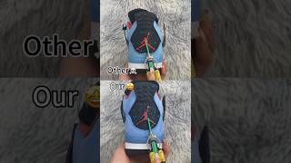 Real Vs Fake Travis Scott Jordan 4 #shorts #sneakerhead #viral