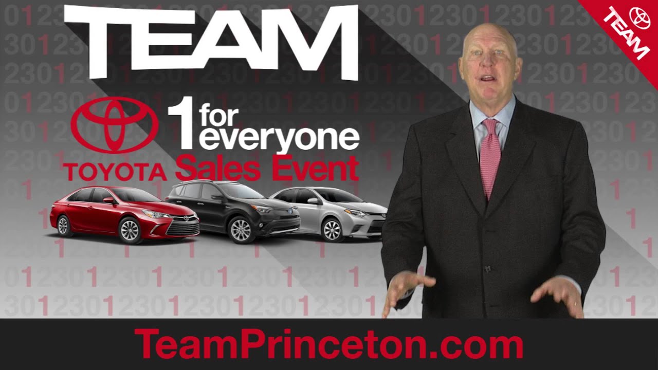 Team Toyota of Princeton - 1 For Everyone Sales Event - YouTube