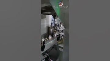 Automatic herb granule bottle turntable sorting feeding empty bottle labeling filling capping machin