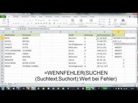 Video: Wo sind Groß- und Kleinschreibung in Excel?