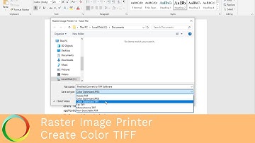 Create Color TIFF | Raster Image Printer 12 | PEERNET