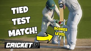 CRICKET 19 - TIED TEST MATCH!