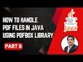 Handling PDF Files in Java | PDFBox Library | Reading Content From PDF File | Part 8