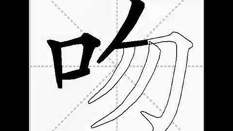 how to write chinese 吻丨Chinese stroke order中文汉字笔顺动画
