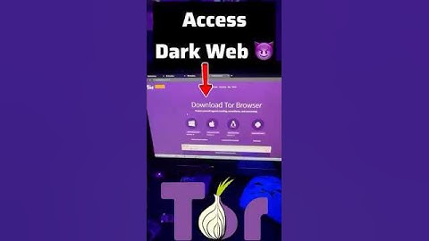 Hoe krijg je toegang tot het Dark Web? #cybersecurity #darkweb #tor #shorts