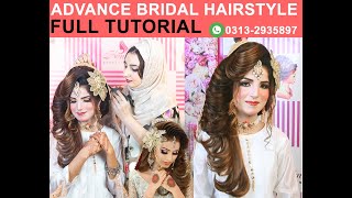 Advance Bridal Hairstyle Full Tutorial #hairtutorial #advancehairstyle #kasheeshairstyle #bridal