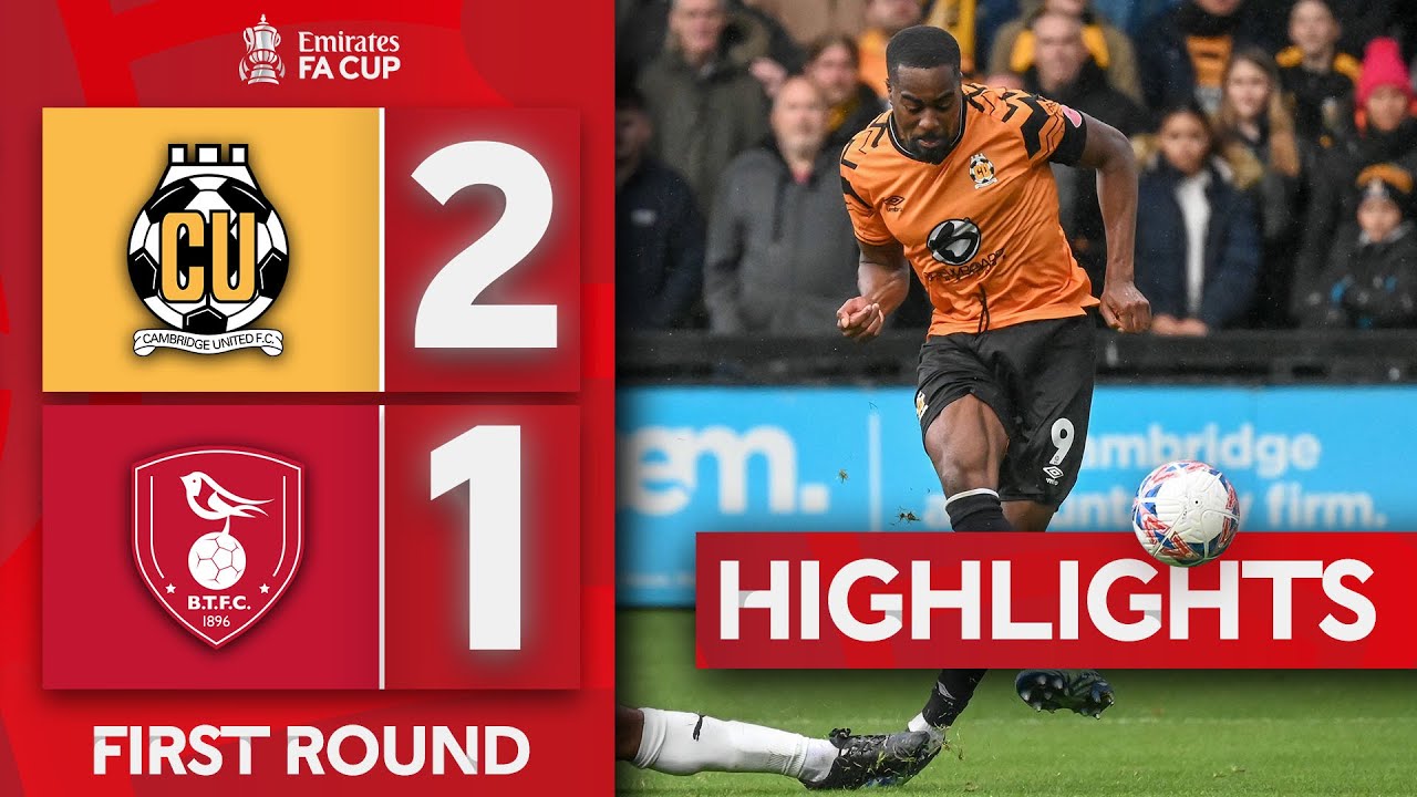 Cambridge United 2-1 Bracknell Town | First Round | Emirates FA Cup 2023-24