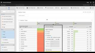 Column Settings and Conditional Formatting in Analysis Workspace