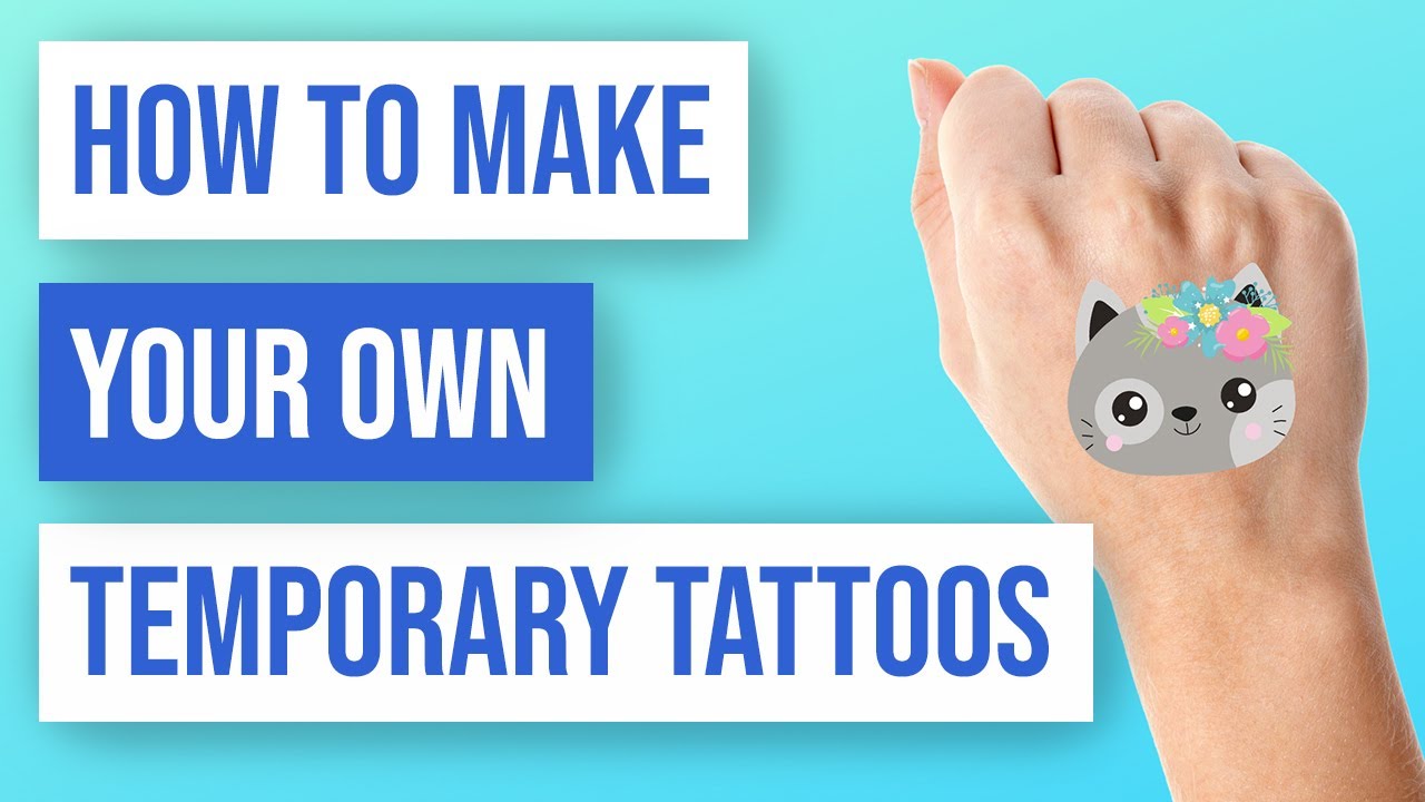 How to Make Your Own Temporary Tattoo  Make temporary tattoo Diy temporary  tattoos Diy tattoo permanent