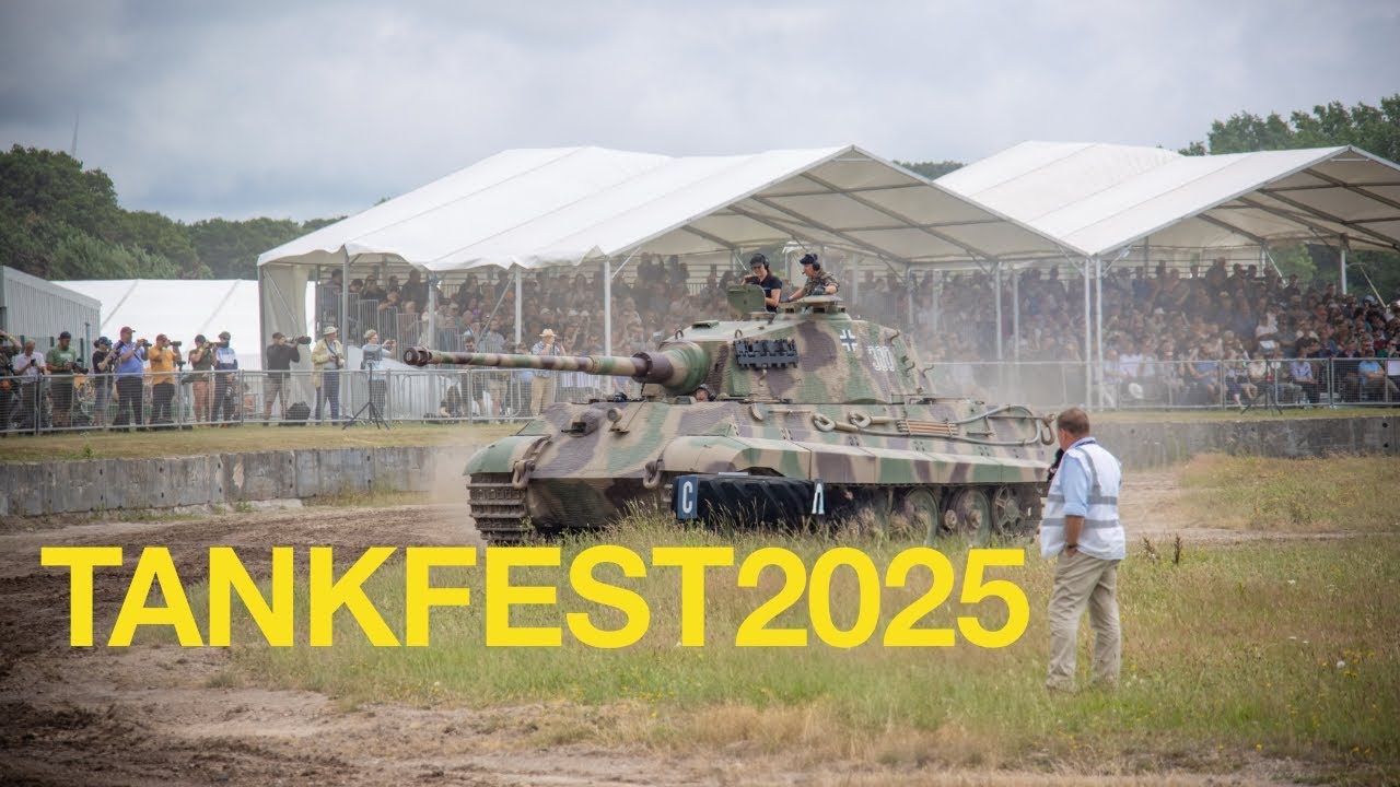 TANKFEST2025 - King Tiger (Tiger 2) friday show at Tankmuseum (UK)