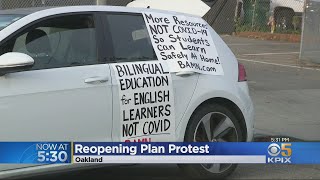 COVID: Oakland Unified Teachers Protest Plan To Reopen In-Person Learning