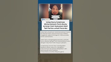 Ustaz Derry Sulaiman Minta Hotman Paris Bantu Ammar Zoni: Hukuman Mati Tak Pantas untuk Pecandu