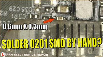 Soldering 0201 SMD Components By Hand With A Soldering Iron ; Is This Even Possible?