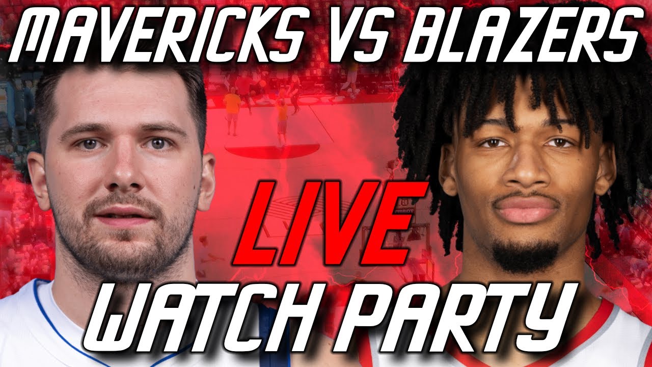 Mavericks vs Trail Blazers Live Watch Party NBA Regular Season 20232024 YouTube