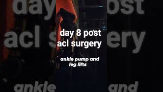 day 8 post surgery #strong #aclreconstruction #positivevibes #soccer #strong#day8#13y #feelingstrong