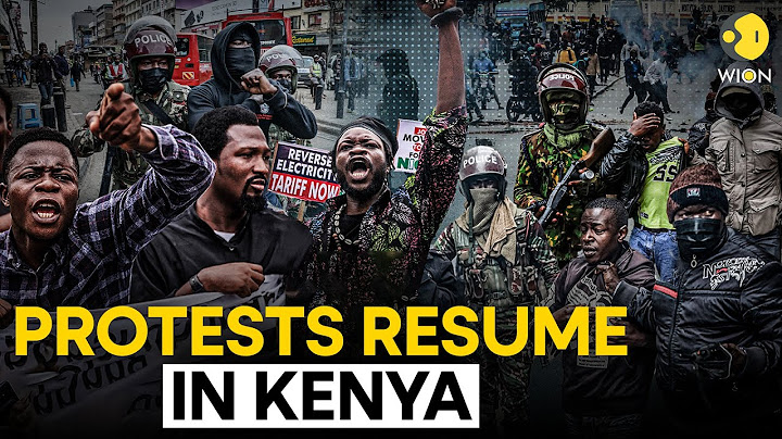 Kenya Protest: Kenyan police fire tear gas, make arrests in Nairobi as protests resume | WION