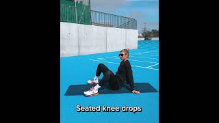 Seated knee drops