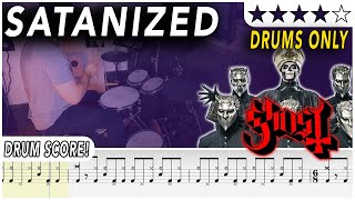 Satanized (DRUMS ONLY) - Ghost | DRUM SCORE Sheet Music | #455 DRUMSCRIBE