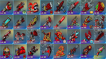 Pixel Gun 3D - Using All Red Weapons Challenge (LvL 65)