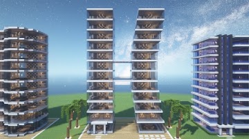 Minecraft tutorial #11: How to build a modern hotel in Minecraft