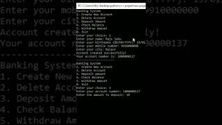 Bank Management System Project in C++ ||  c++ mini projects