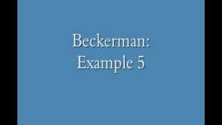 Beckerman - Example 5