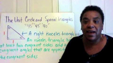 The Unit Circle and Special Right Triangles