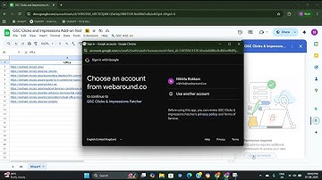 GSC Clicks & Impressions Fetcher Add-on - OAuth Scopes Demo