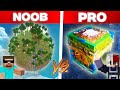 Noob vs pro illegal planets build battle minecraft