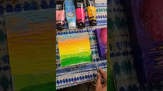 How to use Thick Paints?  #painting #landscape #technique #shorts